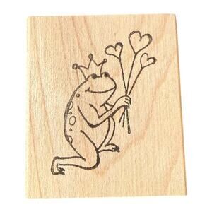 Laura Kirste Campbell Frog Prince 2555-H 2006 Rubber Stamp